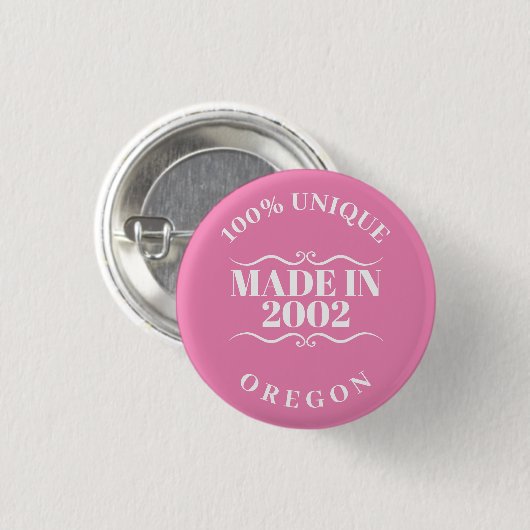 Made in 2002 button (Vorne & Hinten)