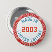 Made in 2003 button (Vorne & Hinten)