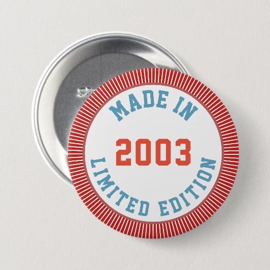 Made in 2003 button (Vorne & Hinten)