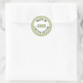 Made in 2005 runder aufkleber (Tasche)