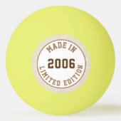 Made in 2006 tischtennisball (Rückseite)