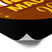 MADE IN 2023 lustiges Geburtstagsgeschenk Poster (Ecke)