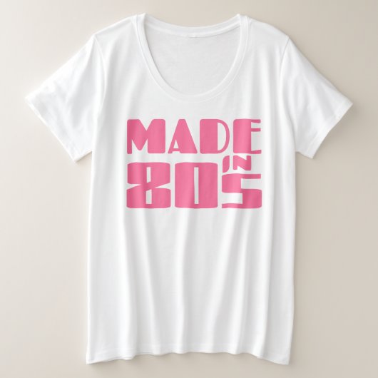 Made in 80er große größe T-Shirt (Design vorne)