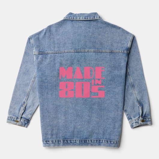 Made in 80er jeansjacke (Rückseite)