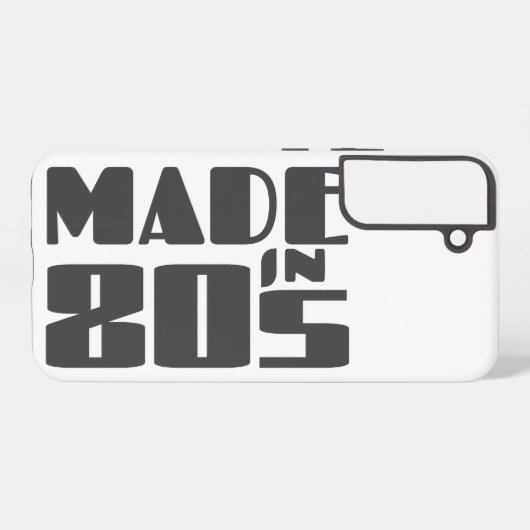 Made in 80er samsung galaxy hülle (Rückseite (Horizontal))