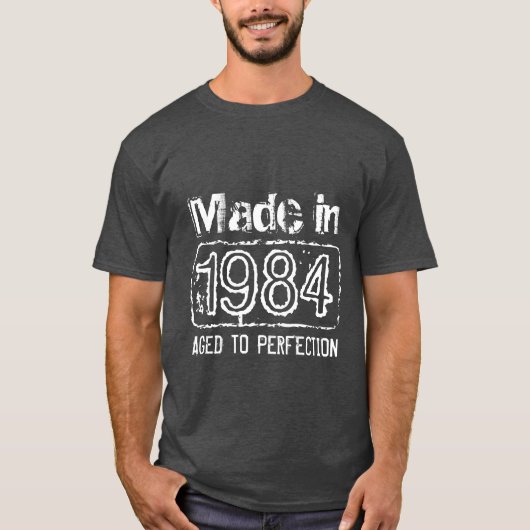 Made in 80er t Shirt | 1984 Vollständig (Vorderseite)