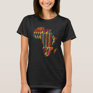 Made in Africa Map Kente Cloth West Africa T-Shirt