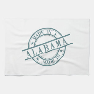 Made in Alabama Briefmarke Logo Green Kitchen Hand Geschirrtuch