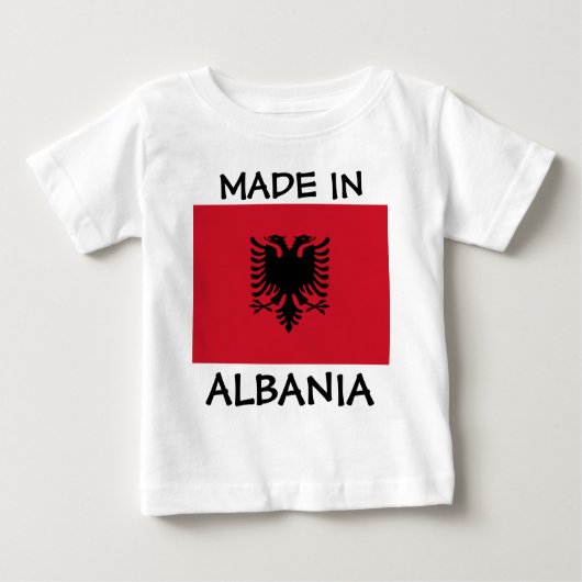 Made in Albanien Baby T-shirt (Vorderseite)