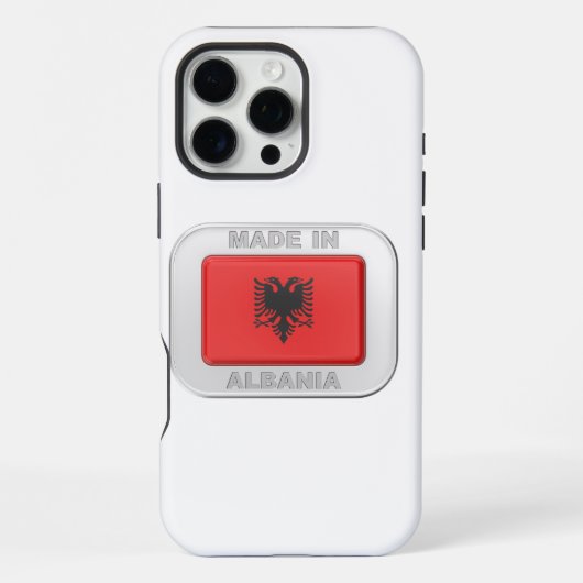 Made in Albanien iPhone Hülle (Rückseite)