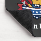 Made in America Dipped in Ketchup Funny Patriot Mousepad (Ecke)