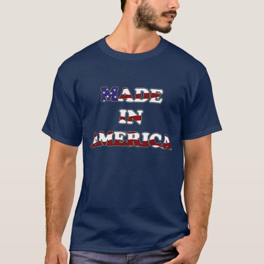 Made in America Flag Design T - Shirt (Vorderseite)