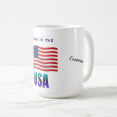 " Made in America " Kaffee Tasse. Kaffeetasse (VorderseiteRechts)