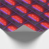 Made in America Neon Sign on Brick Geschenkpapier (Ecke)