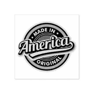 Made in America Original Gummistempel