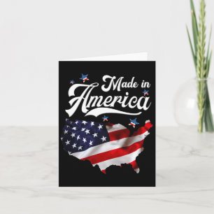 Made in America - Patriotic American Flag 4. J Karte