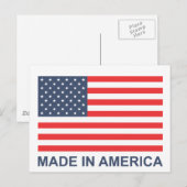 Made in America Postkarte (Vorne/Hinten)