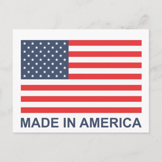 Made in America Postkarte (Vorderseite)
