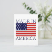 Made in America Postkarte (Stehend Vorderseite)