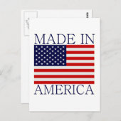Made in America Postkarte (Vorne/Hinten)