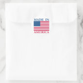 Made in America Runder Aufkleber (Tasche)
