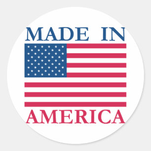 Made in America Runder Aufkleber