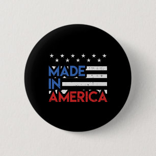 Made in America stolz Niedlich Geboren in USA 4. J Button