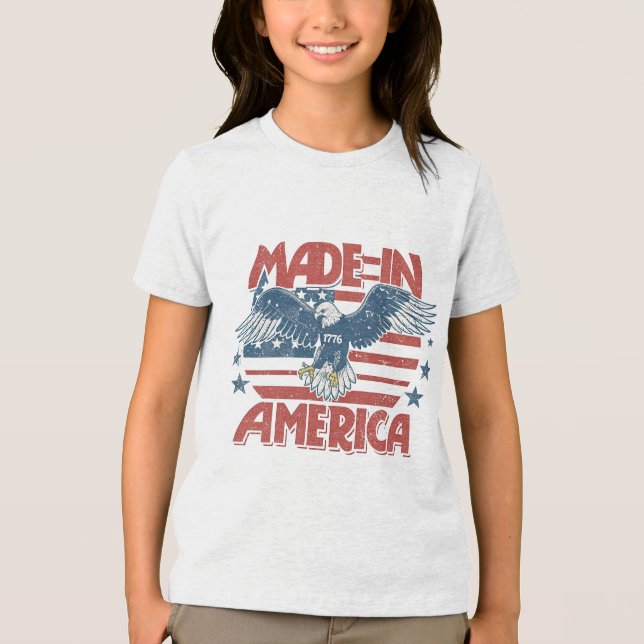 Made in America Tri-Blend Shirt (Vorderseite)