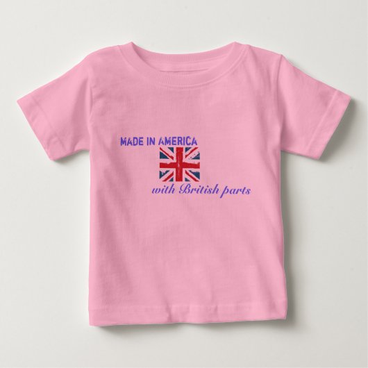 Made in America with British Parts Baby T-shirt (Vorderseite)