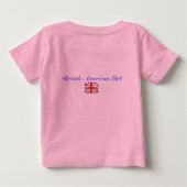Made in America with British Parts Baby T-shirt (Rückseite)