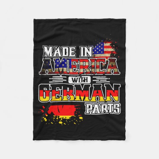 Made In America With German Parts  Fleecedecke (Vorderseite)