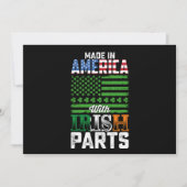 Made in America with Irish Parts St Patrick's Day Einladung (Vorderseite)