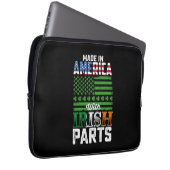 Made in America with Irish Parts St Patrick's Day Laptopschutzhülle (Vorne Rechts)