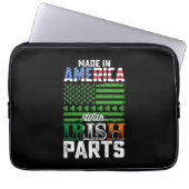 Made in America with Irish Parts St Patrick's Day Laptopschutzhülle (Vorderseite)