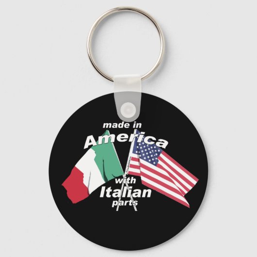 Made in America with Italian Parts Schlüsselanhänger (Vorderseite)
