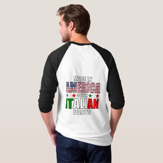 Made in America with Italian Parts T-Shirt (Schwarz voll)
