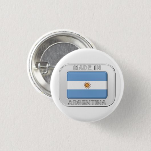 Made in Argentinien Button (Vorne & Hinten)