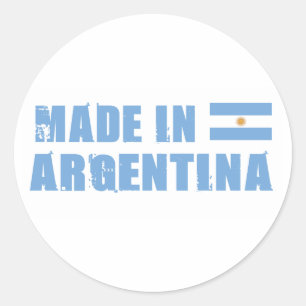 Made in Argentinien Runder Aufkleber