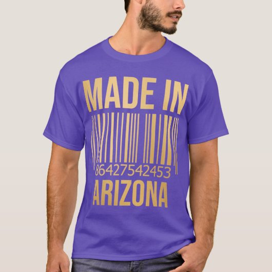 Made in Arizona in Gold T-Shirt (Vorderseite)