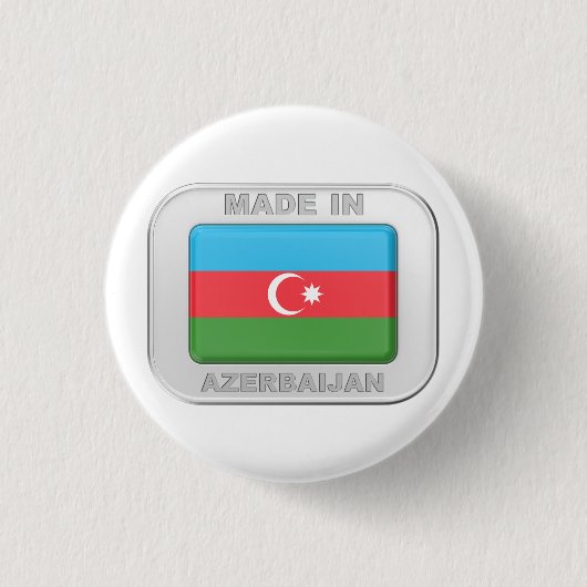 Made in Aserbaidschan Button (Vorderseite)