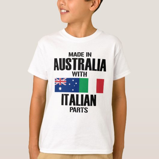 Made in Australia mit italienischen Teilen T-Shirt (Vorderseite)