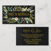 Made in Australia National Blume Visitenkarte (Vorne/Hinten)