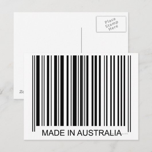 Made in Australia Postkarte (Vorne/Hinten)