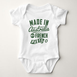 Made in Australia with French Parts Baby Strampler