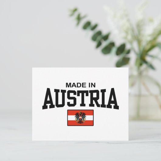 Made in Austria Postkarte (Stehend Vorderseite)