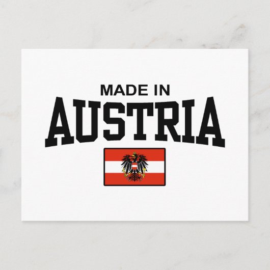 Made in Austria Postkarte (Vorderseite)