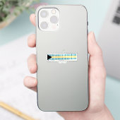 Made in Bahamas Barcode-Flagge Aufkleber (Telefon)