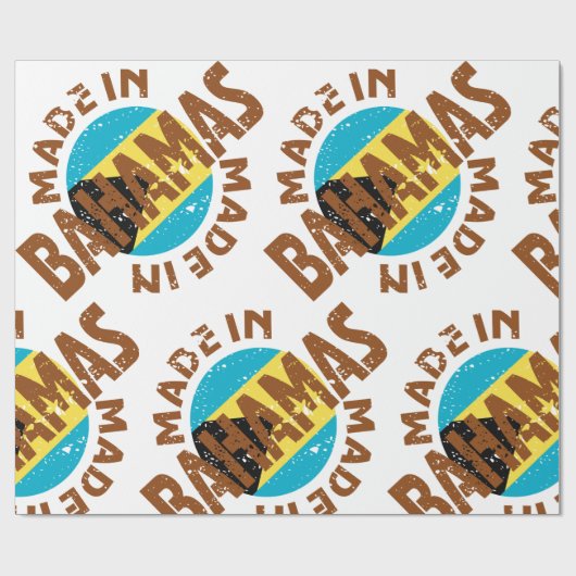 Made in Bahamas Geschenkpapier (Flach)