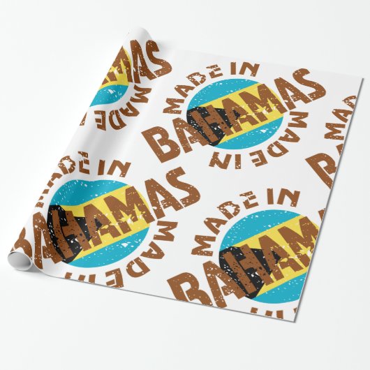 Made in Bahamas Geschenkpapier (Ungerollt)