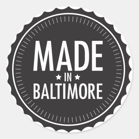 Made in Baltimore Aufkleber (Vorderseite)